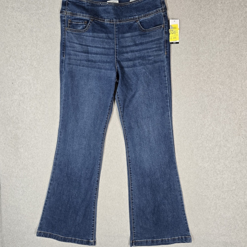SOFIA JEANS By Sofia Vergara Women Jeans 12 Blue Denim MELISA Flared NWT